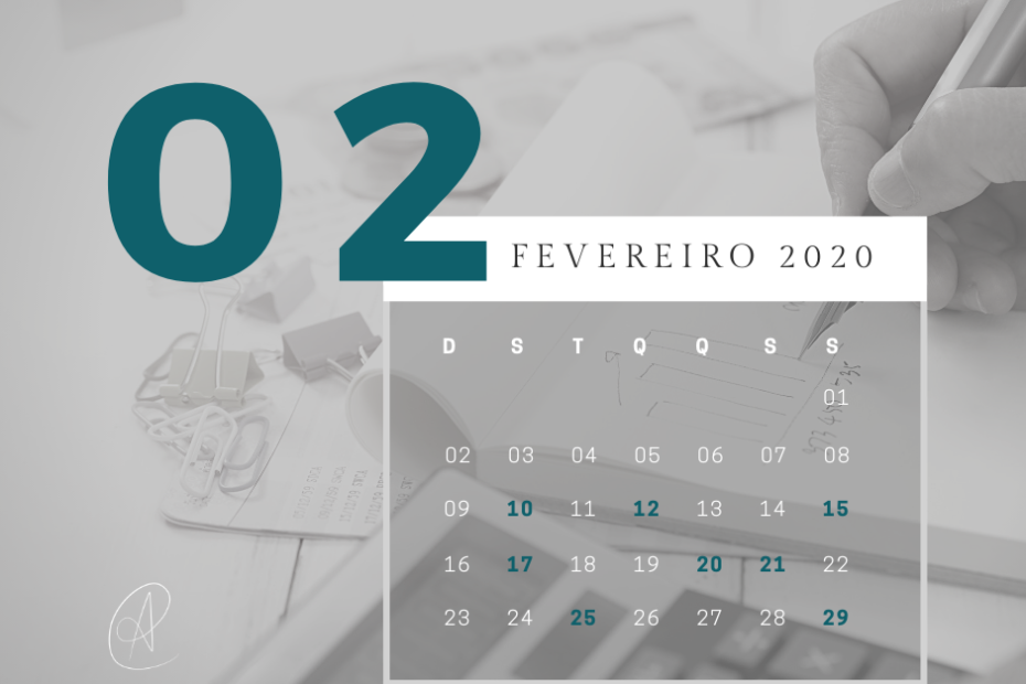 Datas Fiscais Fevereiro 2020