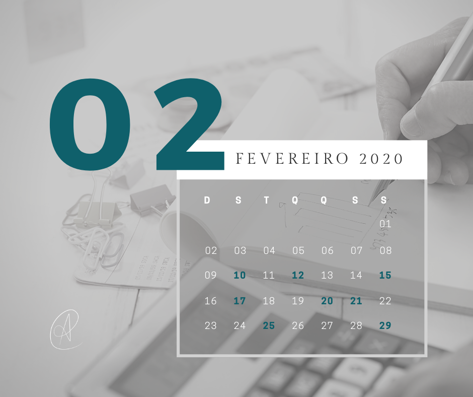 Datas Fiscais Fevereiro 2020