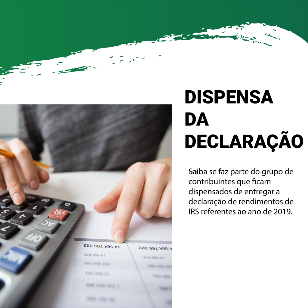irs2019: Dispensa da declaração