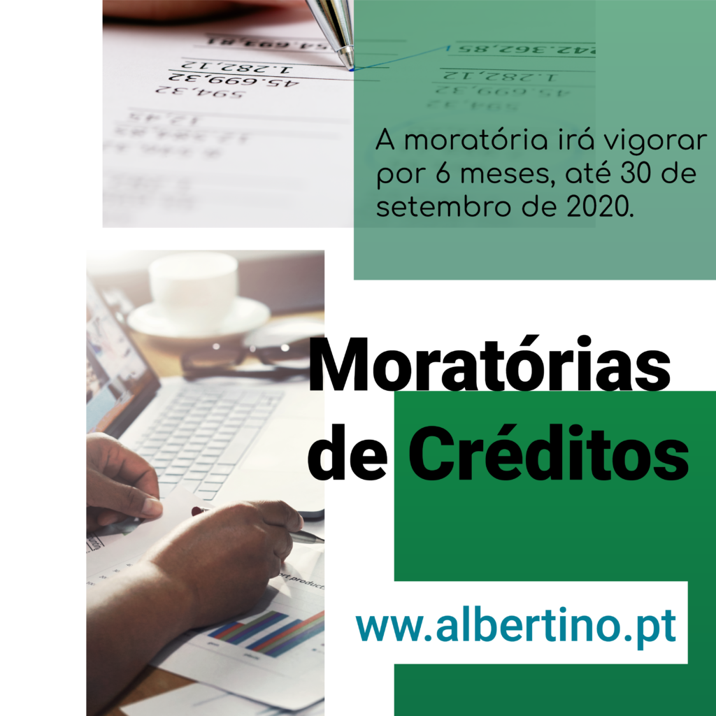 Medidas de apoio à Economia - Moratórias de Créditos
